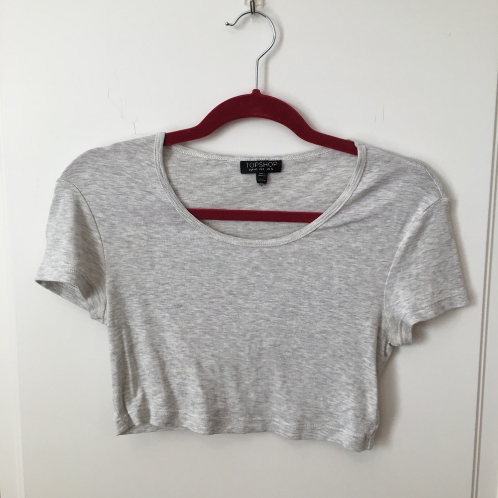 Top Shop cream crop top